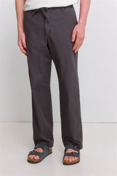 Springfield Linen straight fit trousers