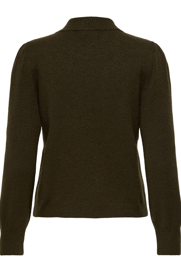 JDY Camisola de gola alta castanho