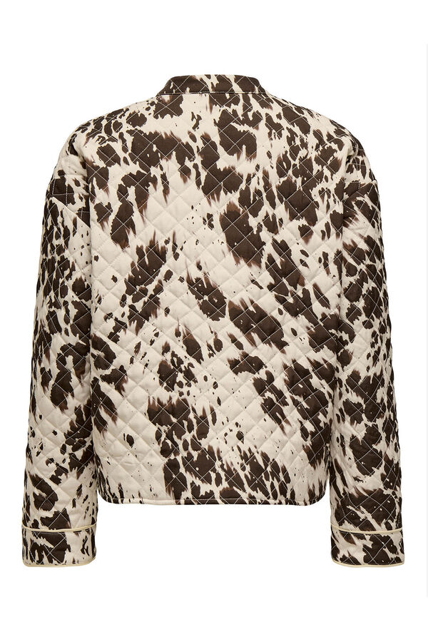 Only Printed padded jacket grey