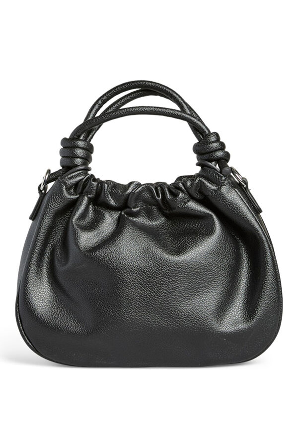 Pieces Medium Gathered Bag Crna