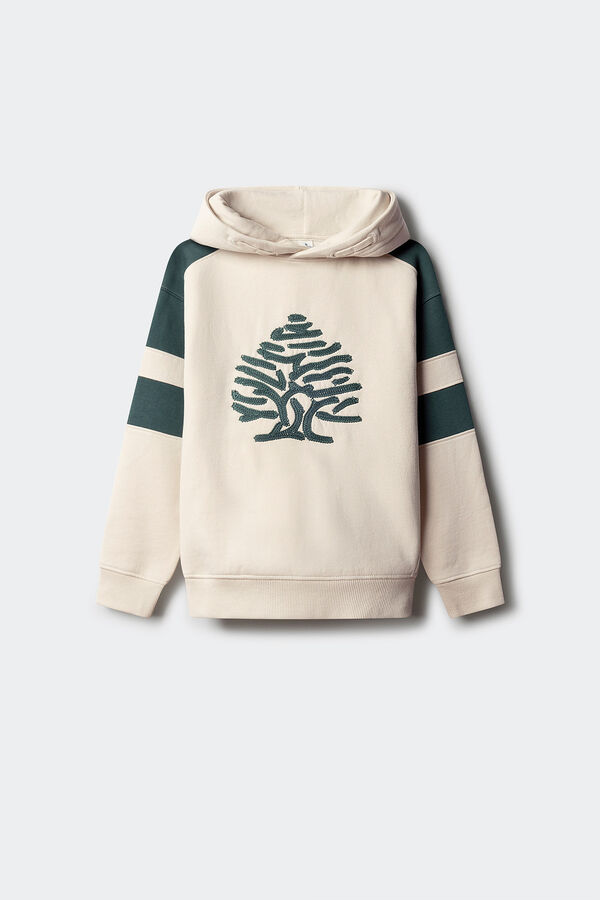 Springfield Kids Sudadera árbol con capucha estampado