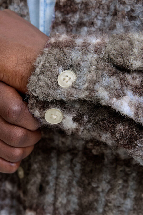 Jack & Jones Sobrecamisa xadrez cru