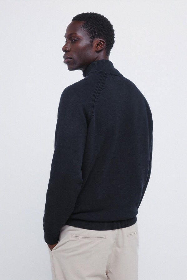 Springfield Pleten pleteni božićni kardigan Plava