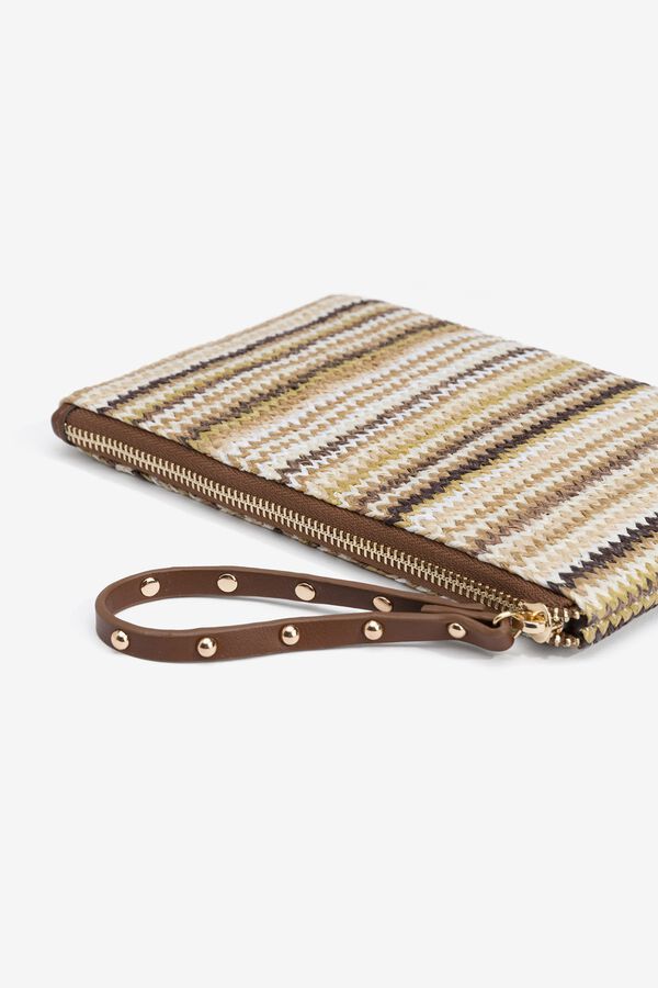 Tiffosi Monedero trenzado nude