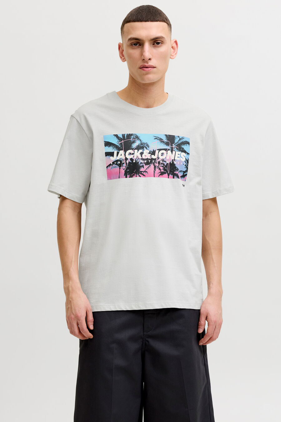 Camiseta de algodón estampada