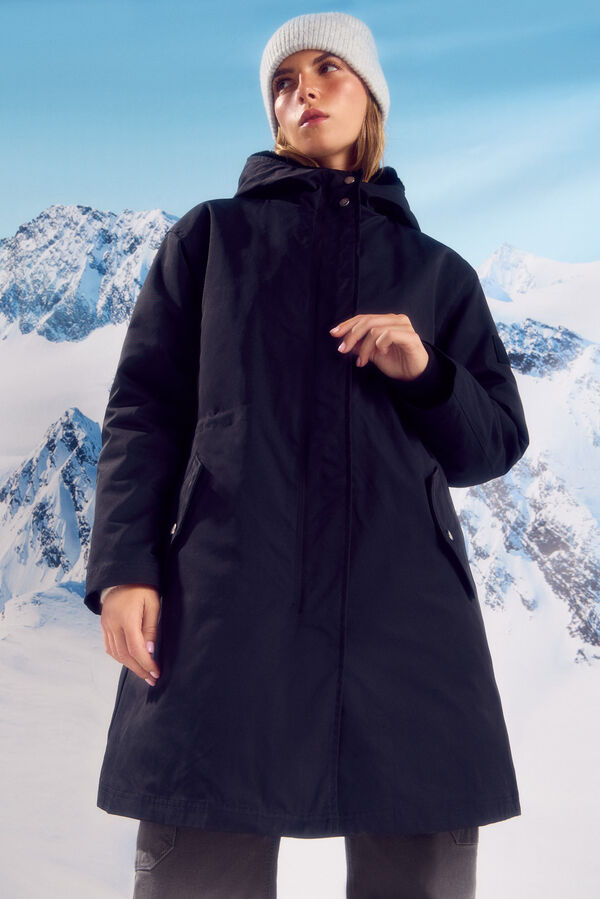 Springfield Parka 2 en 1 repelente al agua negro