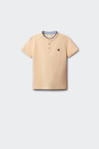 Springfield Kids Dečija polo majica od chambray tkanine sa kineskom kragnom