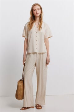 Springfield Linen cargo trousers