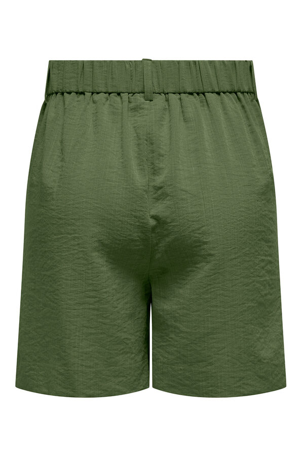 Only Bermudashorts mit B&uuml;gelfalten Gr&uuml;n