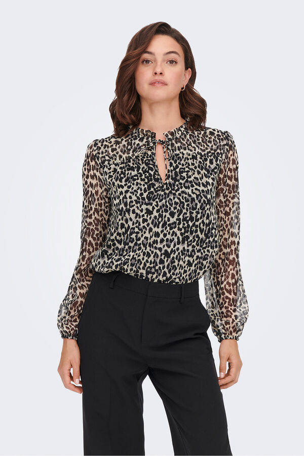 Only Blusa de gasa estampada estampado