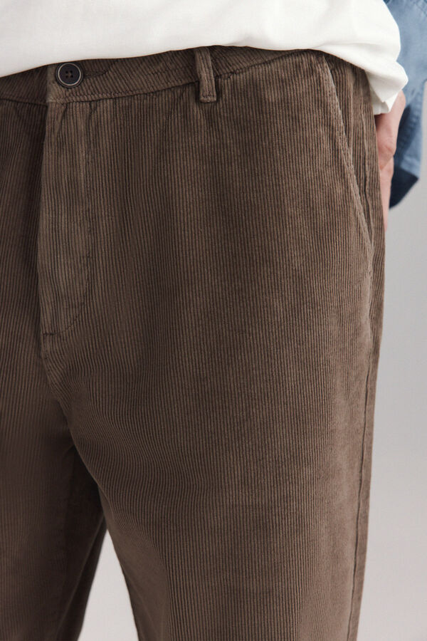 Springfield Pantal&oacute;n chino pana lavada comfort nude
