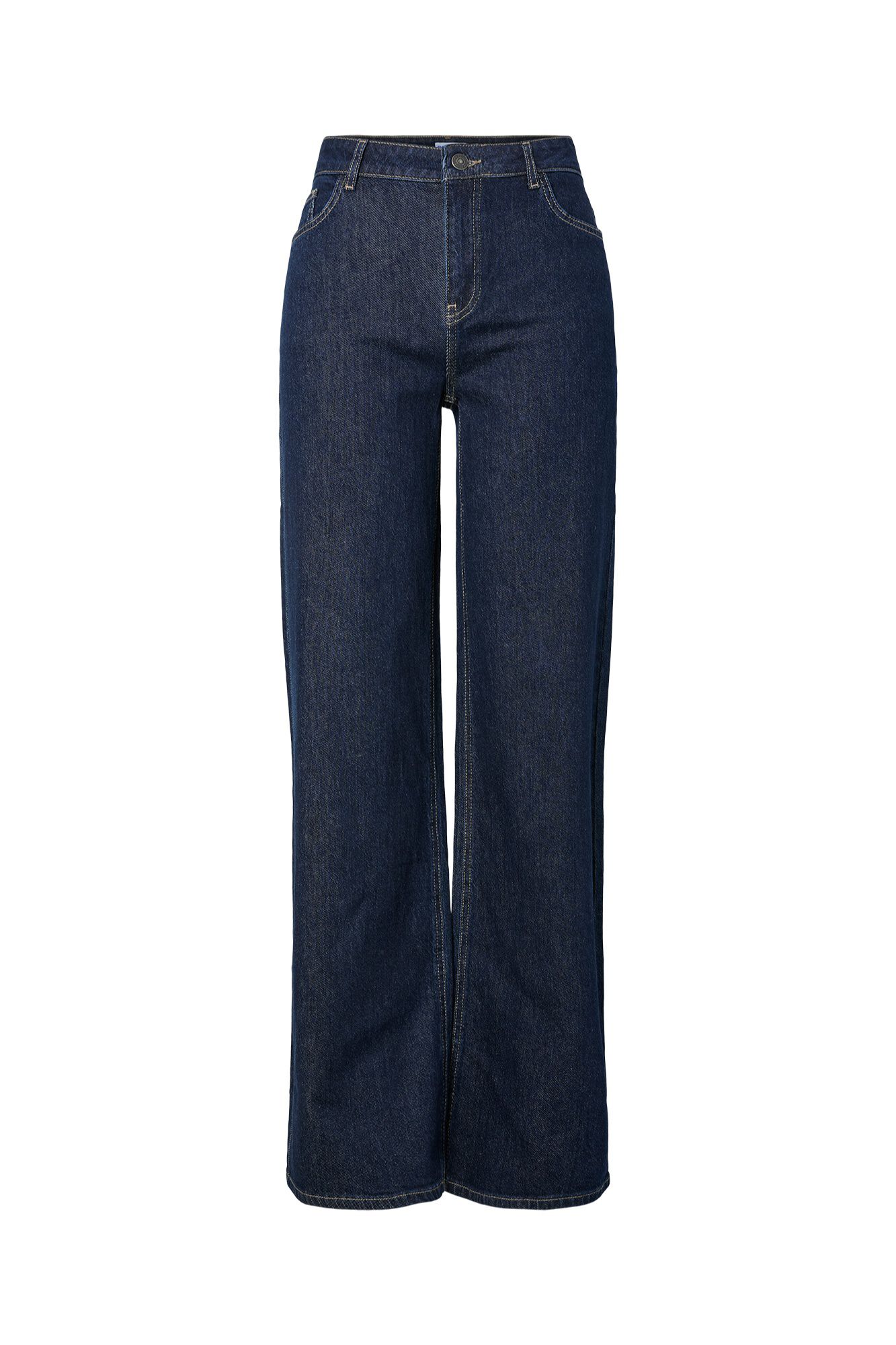 Pieces Weite Jeans mit mittlerer Leibh&ouml;he