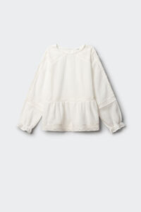 Springfield Kids Blusa blanca bordados ni&ntilde;a