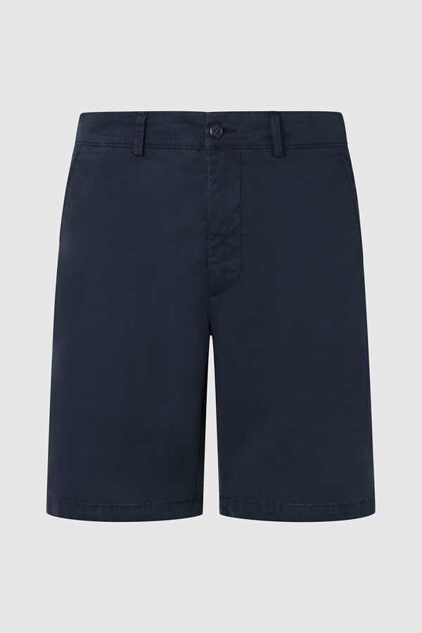 Springfield Regular Fit Chinos Style Bermuda Shorts navy