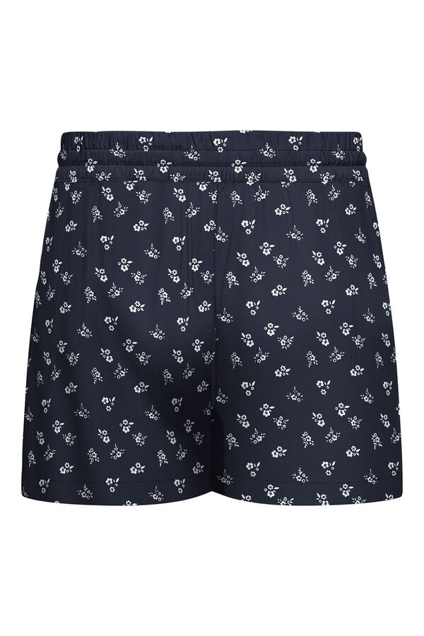 JDY Printed fluid short Plava