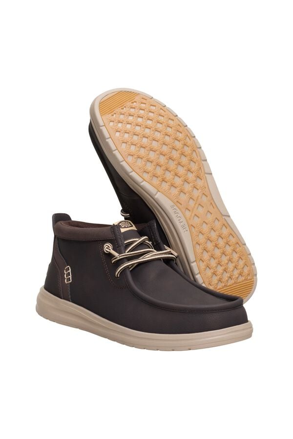 Hey Dude Faux leather ankle boot brown