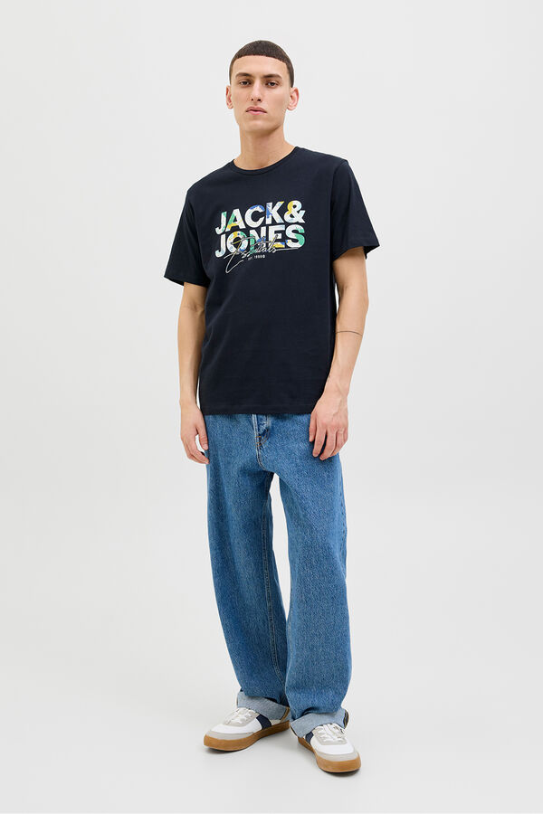 Jack & Jones Regular fit printed t-shirt Plava