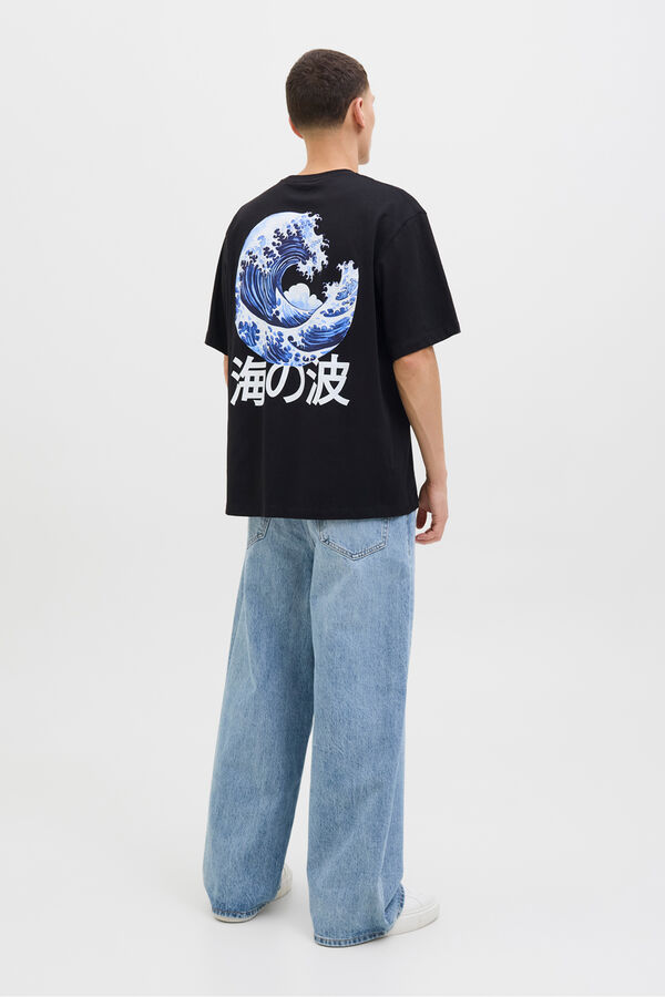 Jack & Jones T-shirt with back print black