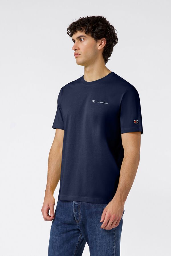 Champion Kurzarm-T-Shirt Blau