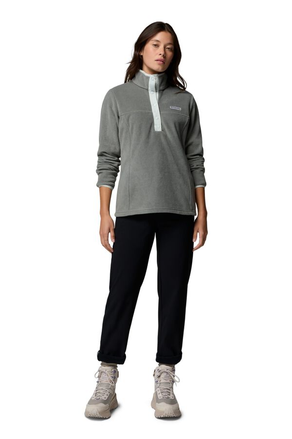 Columbia Fleece with half zip fastening blue