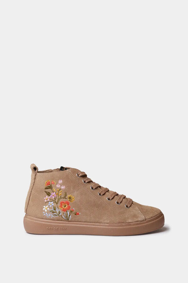 Toni Pons Ankle boot with floral details brown