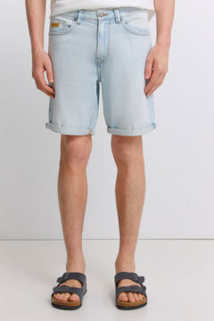 Springfield Ultraleichte Slim-Fit-Jeans-Bermudas
