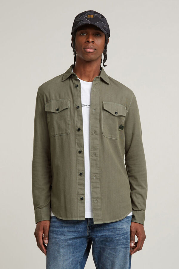 G-STAR Slim-fitting long sleeve shirt green