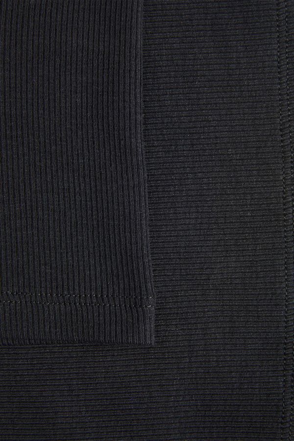 Jack & Jones Girl Fitted ribbed T-shirt black