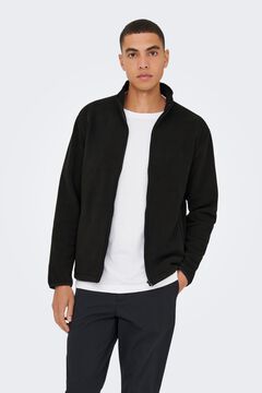 Only & Sons Casaco sherpa com bot&otilde;es