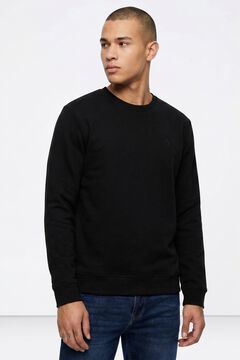 Tiffosi Sudadera cuello redondo negro