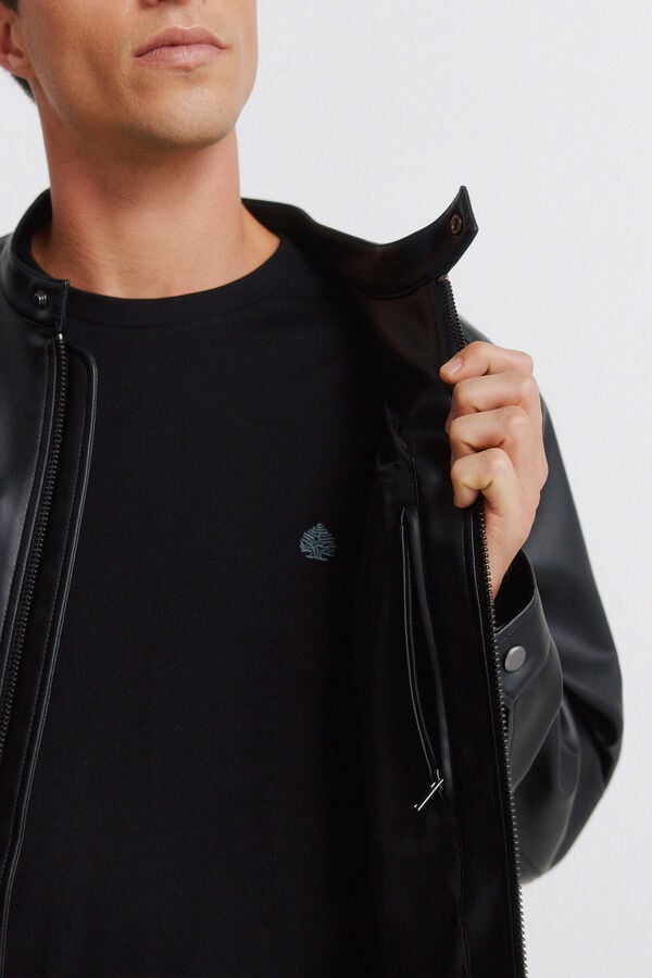 Springfield Blouson effet cuir noir