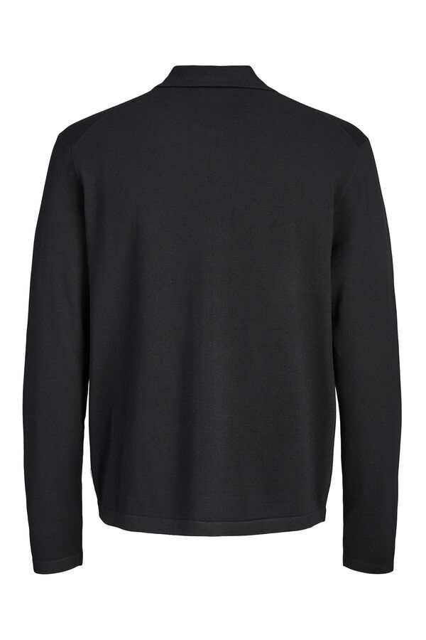 Jack & Jones C&aacute;rdigan b&aacute;sico de punto negro