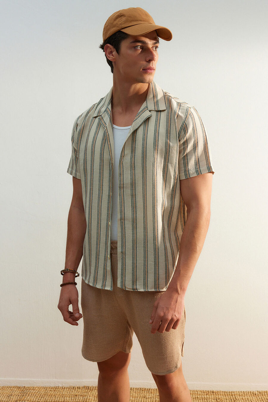 Camisa rayas manga corta