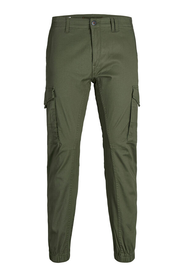 Jack & Jones Cal&ccedil;as cargo slim fit verde