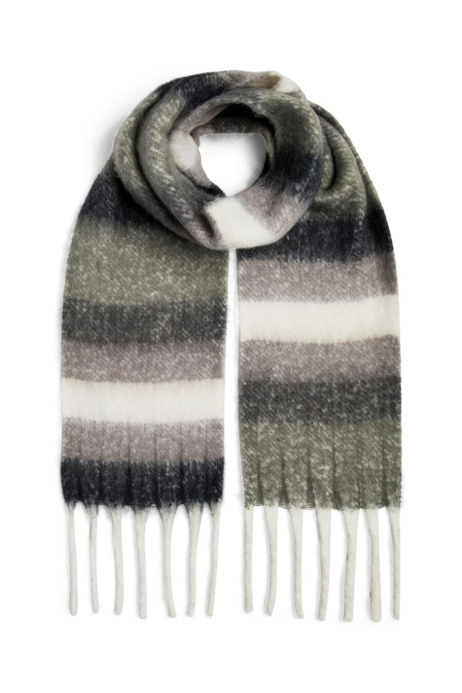 Bufanda suave con flecos