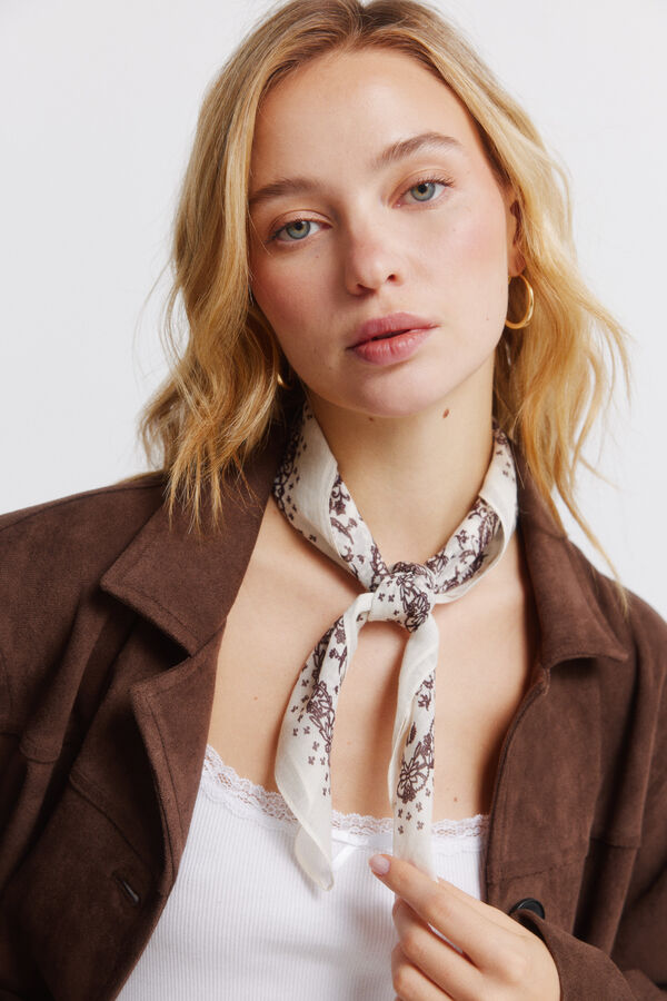 Springfield Small bandana scarf nude