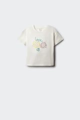 Springfield Kids Camiseta "Love" ni&ntilde;a marfil