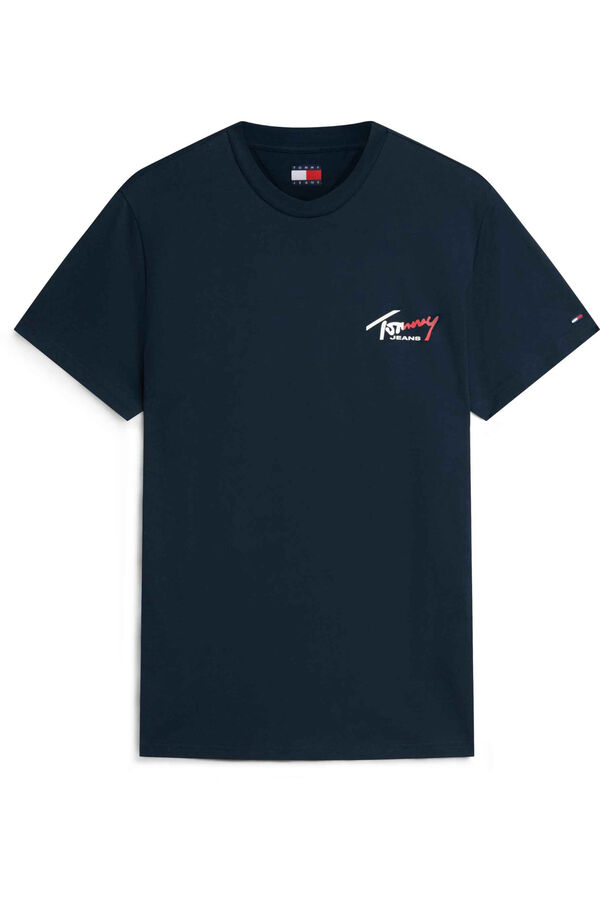 Tommy Jeans Slim fit short-sleeved T-shirt blue