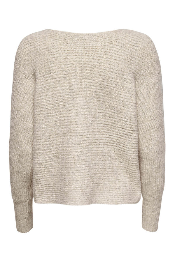 Only Camisola com gola gola cru