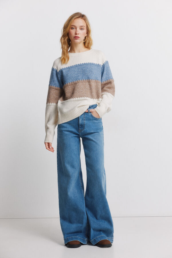 Springfield Color block jumper blue