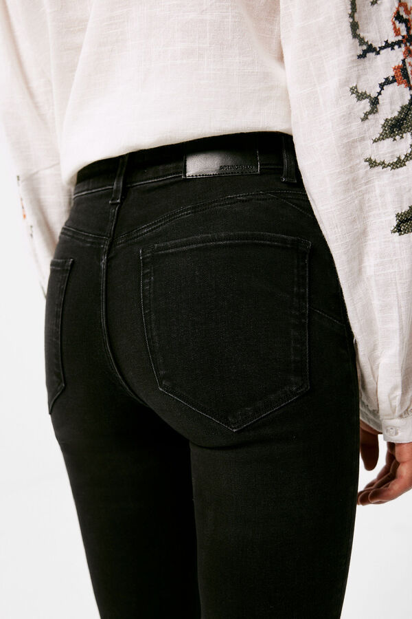 Springfield Jeans Push up Lavagem Sustentável preto
