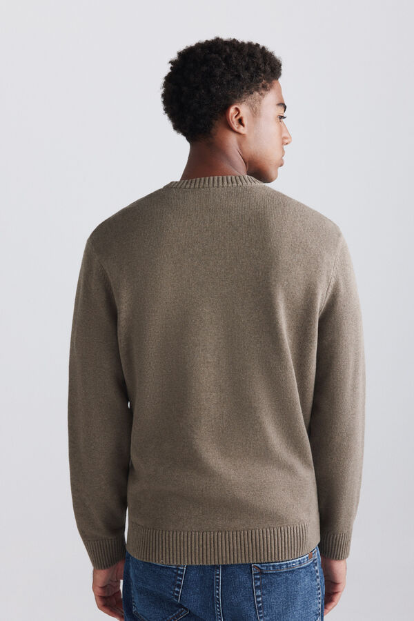 Springfield Jersey cuello redondo liso nude