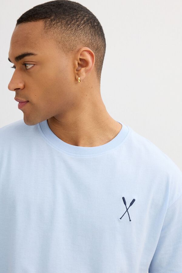 Inside Camiseta con detalle minimal azul