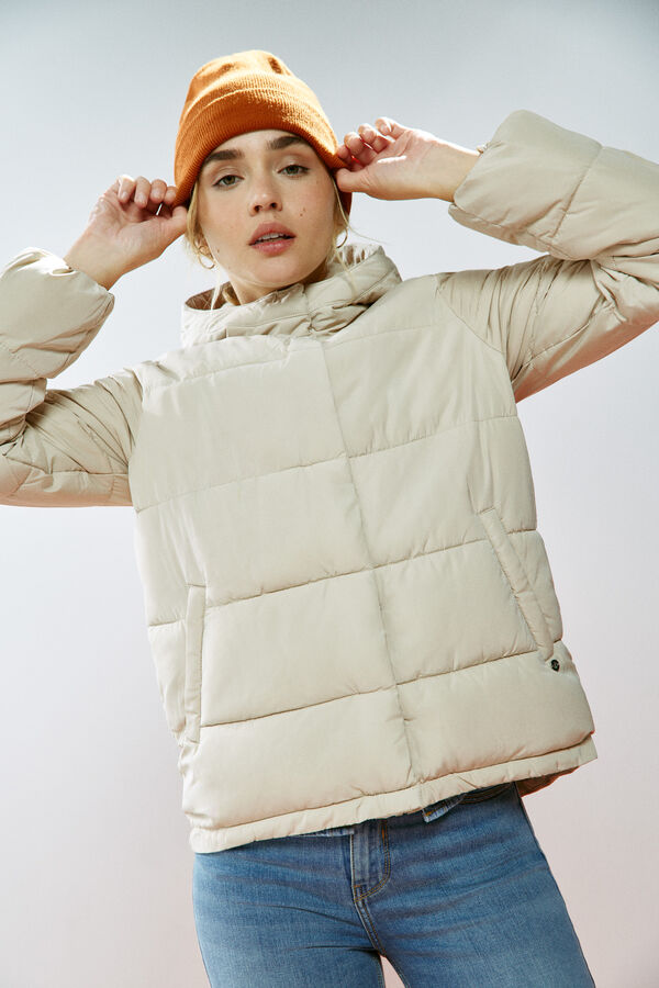 Springfield Jacke gepolstert recyceltes Polyester camel