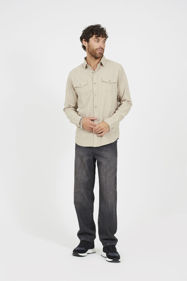 Brave Soul Long-sleeved shirt nude