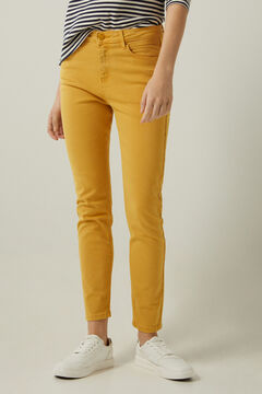 Springfield Slim fit cropped coloured trousers banana