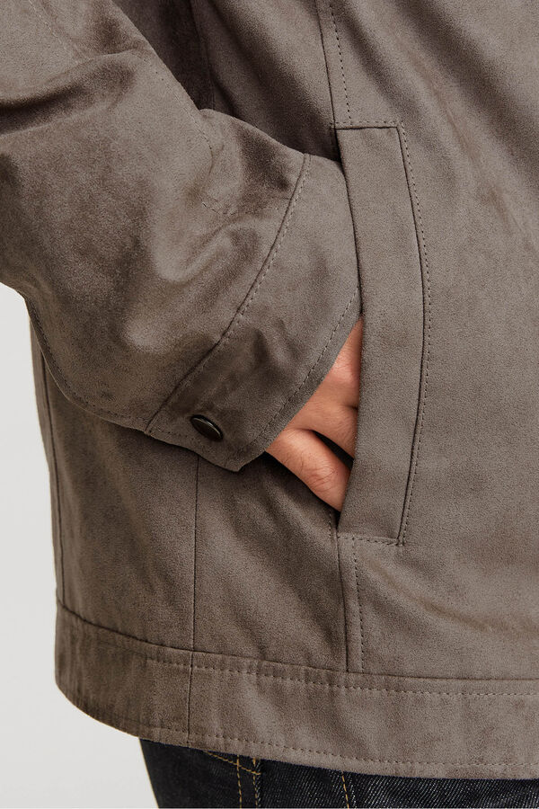 Jack & Jones Suede jacket grey