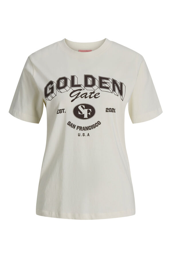 Jack & Jones Camiseta regular estampada amarillo