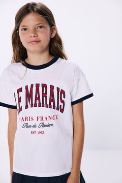 Springfield Camiseta feminina Le Marais branco