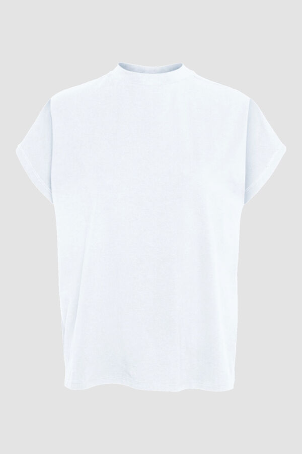 Springfield Essential t-shirt with cutaway sleeves fehér